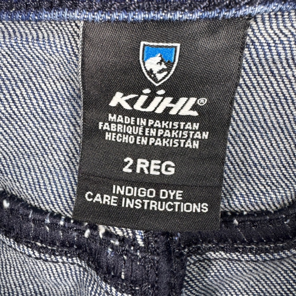 Kuhl Womens Straight Leg Jeans Dark Indigo Blue Denim Outdoor Pants Size 2 - Picture 10 of 15